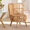 Bali & Pari Nagoya Modern Bohemian Natural Rattan Wide Seat Lounge Chair 235-13342-ZORO - alternate 7